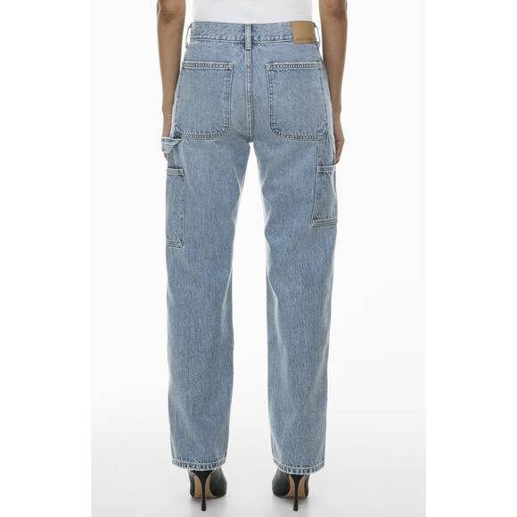 Aritzia Denim Forum The Lou Low Rise Carpenter Loose Fit  Utility Cargo Jeans - Picture 2 of 12